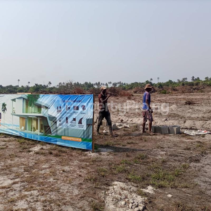 Land for sale Igbo Olomi. 3 Minutes After La Campagne Tropicana LaCampaigne Tropicana Ibeju-Lekki Lagos