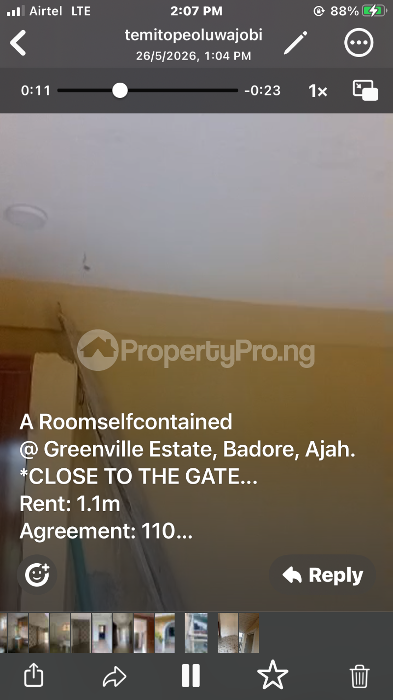 1 bedroom Flat / Apartment for rent Badore Ajah Lagos