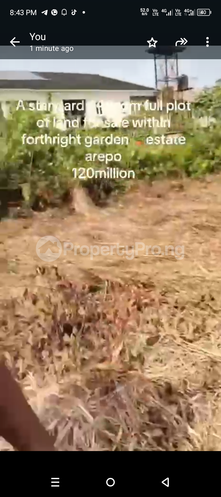 Land for sale Forthright Garden Estate, Behind Punch Magboro, Ogun State. Magboro Obafemi Owode Ogun