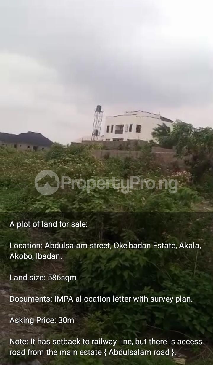 Land for sale Abdusallam Street Oke'badan Akobo Ibadan Oyo