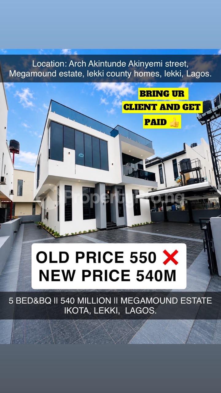 5 bedroom House for sale Megamound Estate Ikota Lekki Lagos