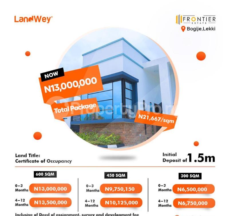 Land for sale Within Beechwood Estate Bogije.. Few Mins To The Biggest Shoprite In Africa. Sangotedo Ajah Lagos