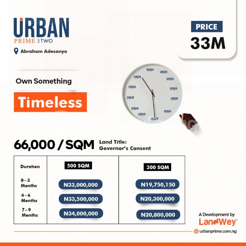 Land for sale Facing Abraham Adesanya Road. Abraham adesanya estate Ajah Lagos