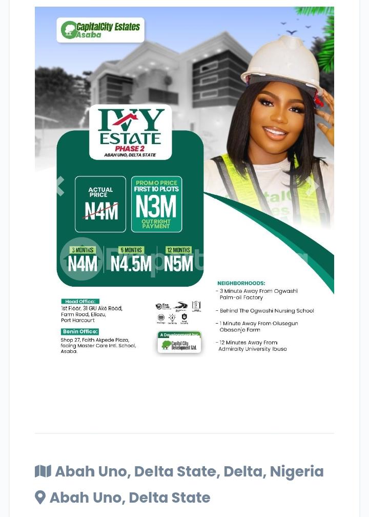 Land for sale Asaba Delta - 0