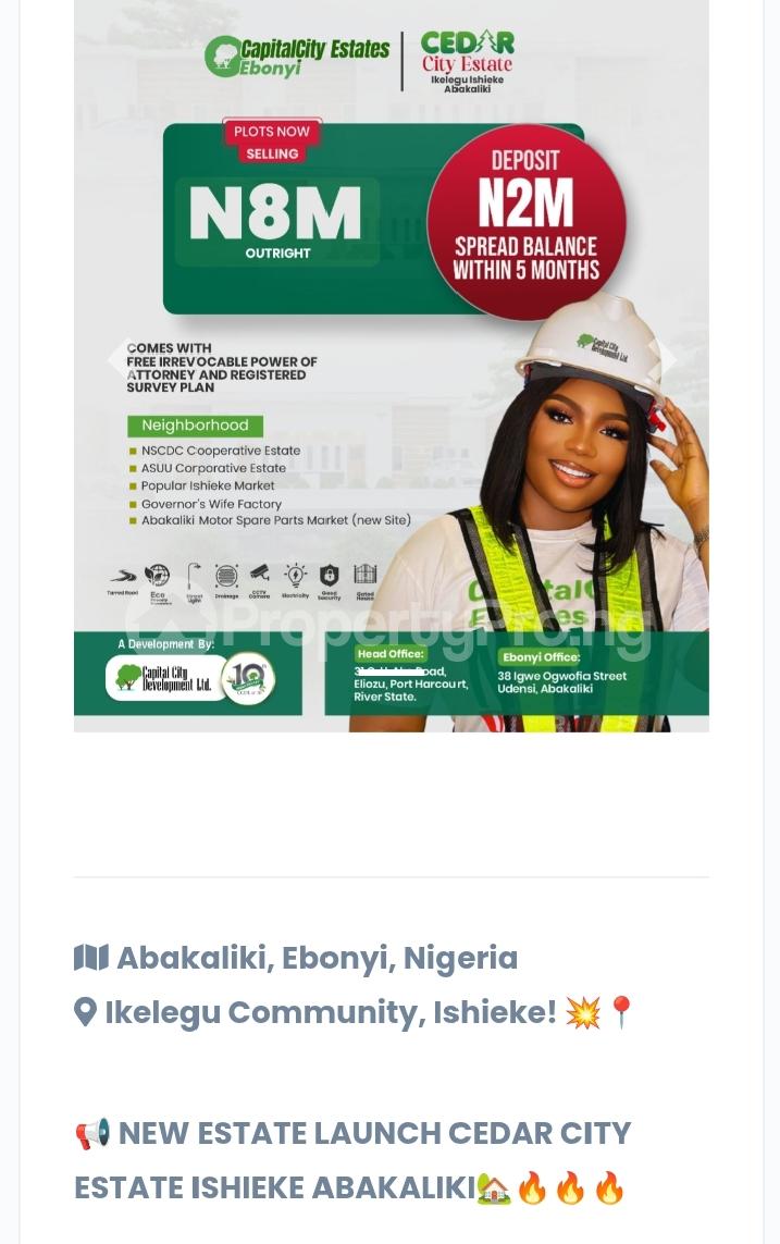 Land for sale Ishielu Ebonyi