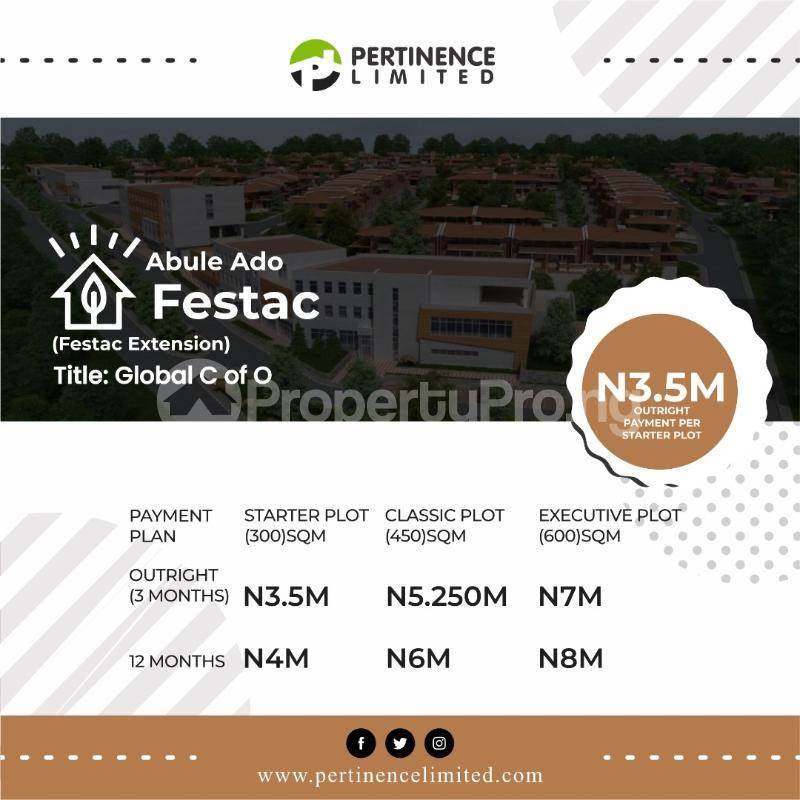Land for sale Abule Ado (festac Extension) Festac Amuwo Odofin Lagos