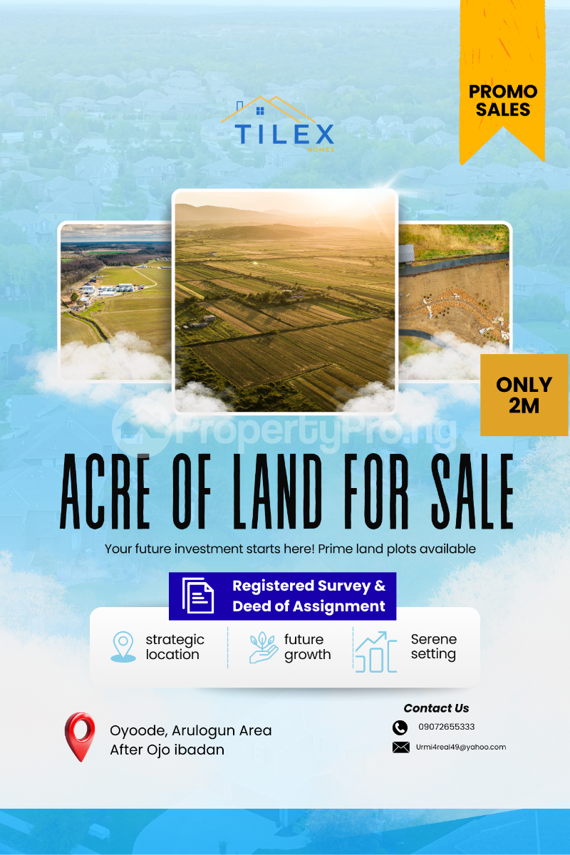 Land for sale Arulogun Area Ojoo Ibadan Oyo