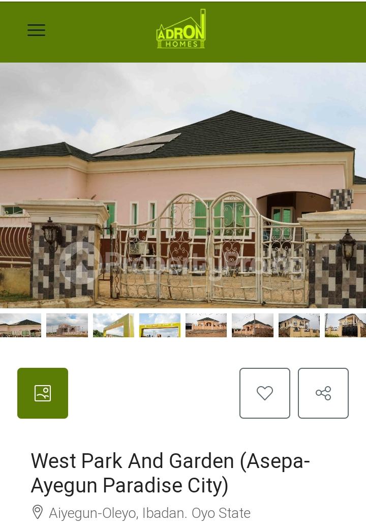 Land for sale Aiyegun Oleyo Road Ibadan Oyo