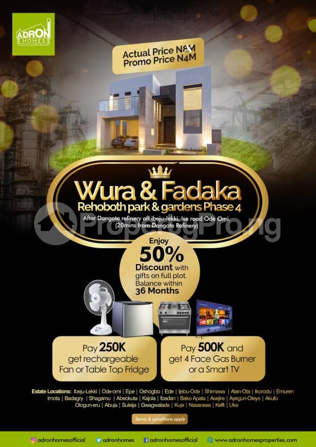 Land for sale 20 Minute Drive From Dangote Refinery, Ise Road, Ode Omi Epe Road Epe Lagos