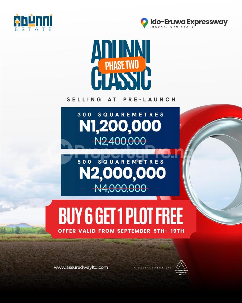 Land for sale Ido Train Stations| Assure Way Limited | Elebu Commercial District, Ibadan polytechnic/ University of Ibadan Ibadan Oyo - 0