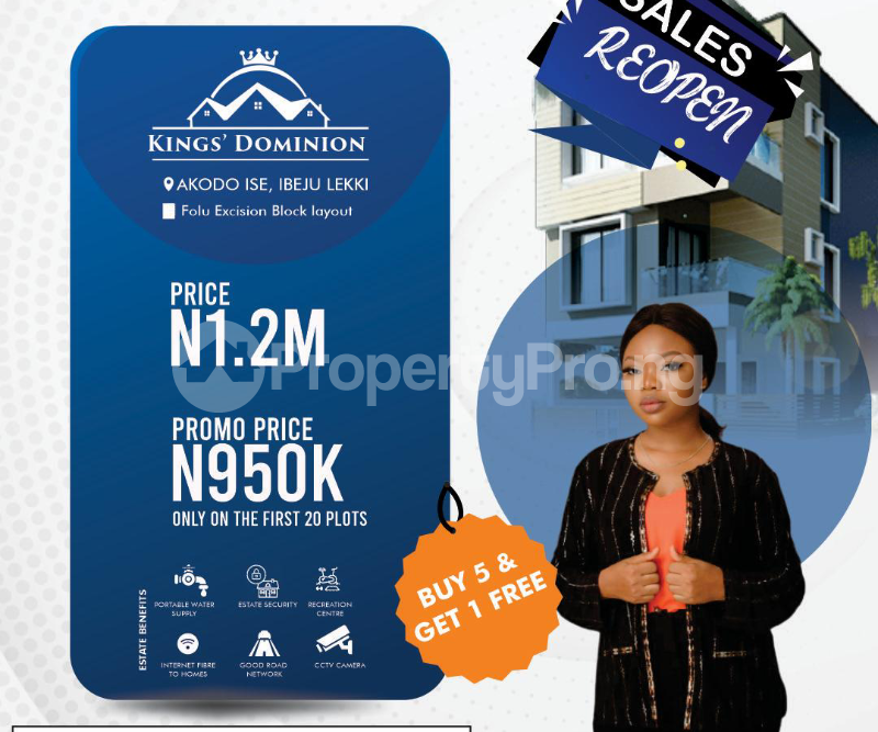 Land for sale King Dominion Estate Akodo Ise Free Trade Zone Ibeju-Lekki Lagos