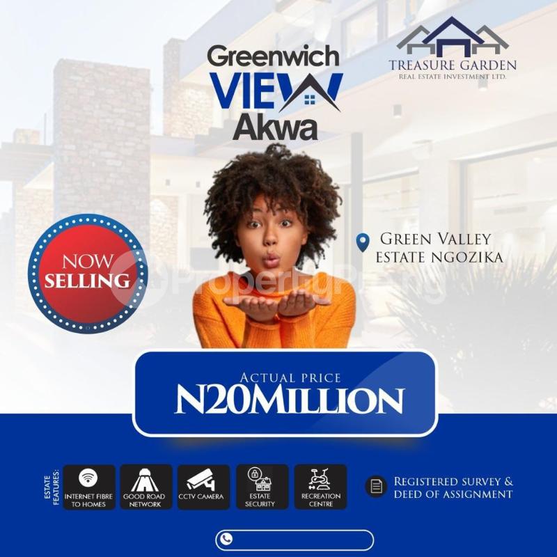 Land for sale Ngozika By Green Valley Estate Awka North Anambra