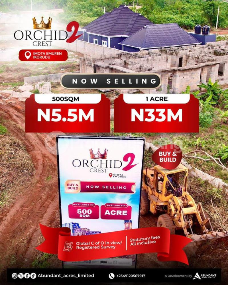 Land for sale Imota Ikorodu Lagos
