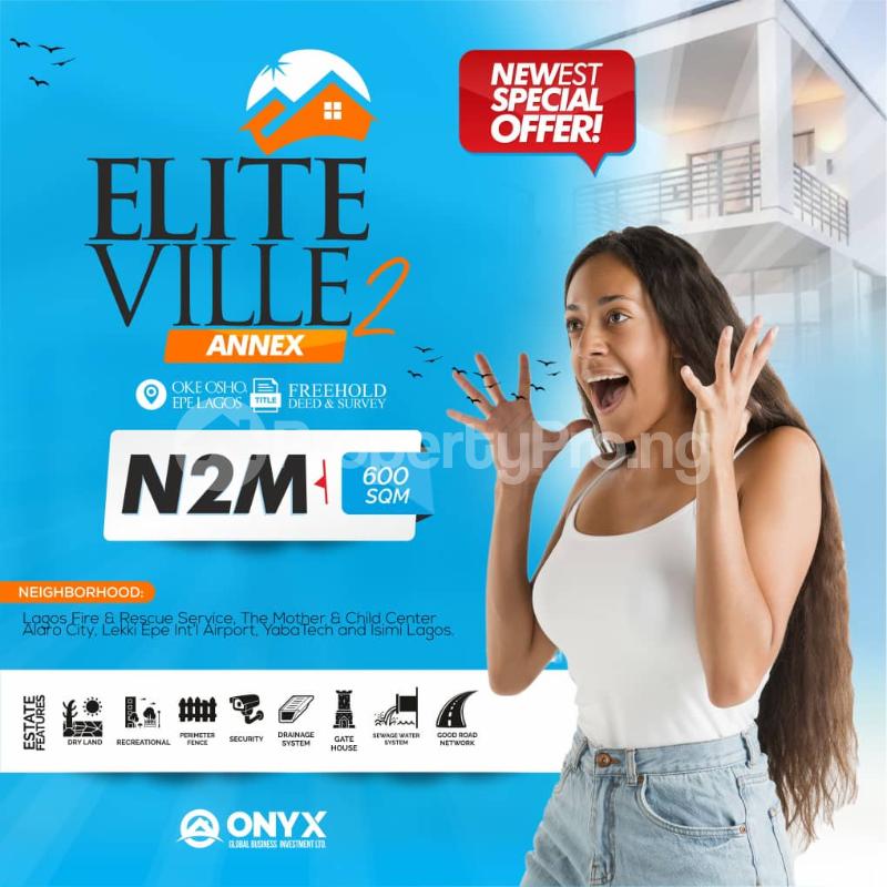 Land for sale Oke Osho Epe Road Epe Lagos