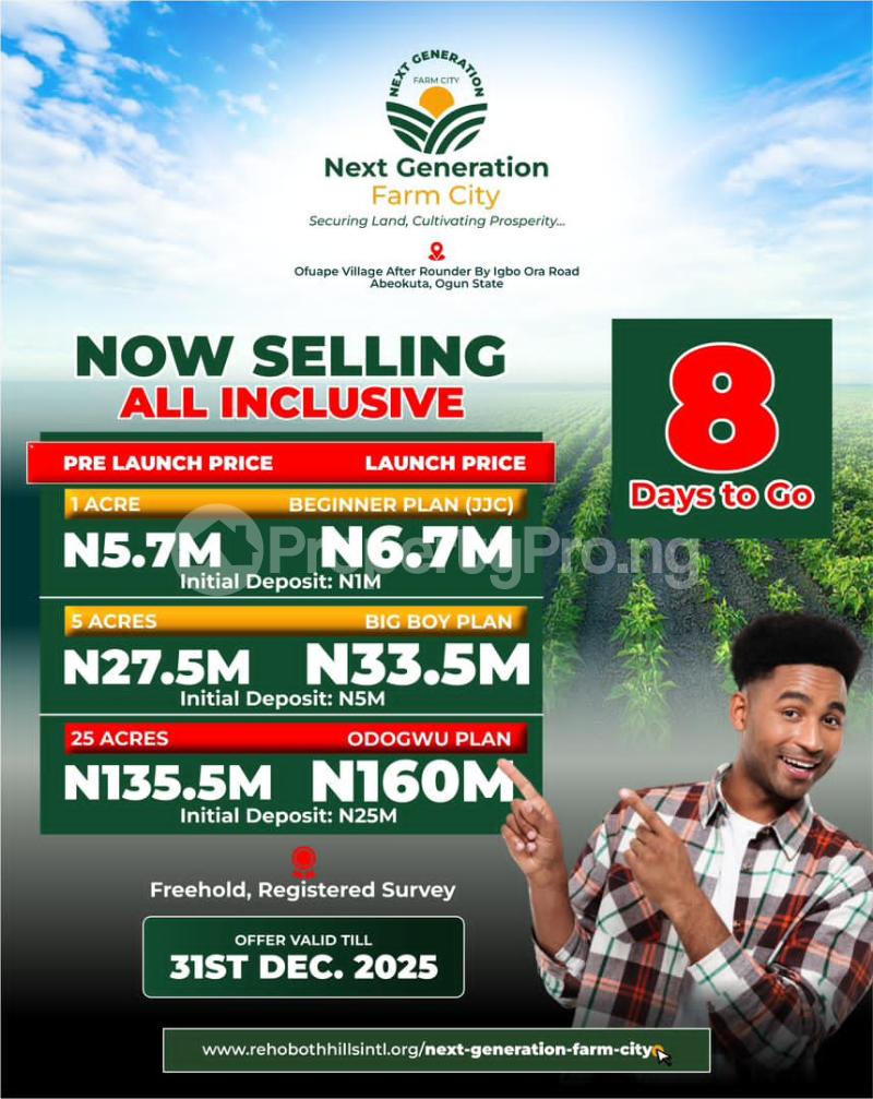 Land for sale Igbo Ora Road Abeokuta Ogun