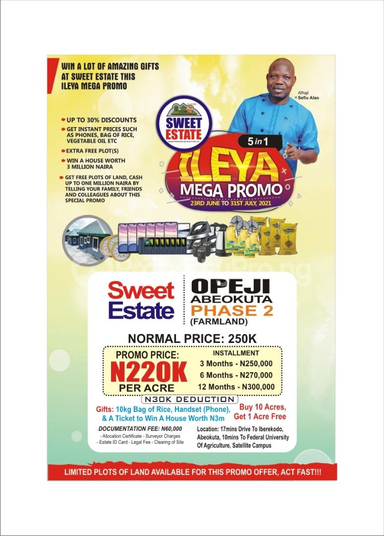 Land for sale Opeji Mawuko Abeokuta Ogun