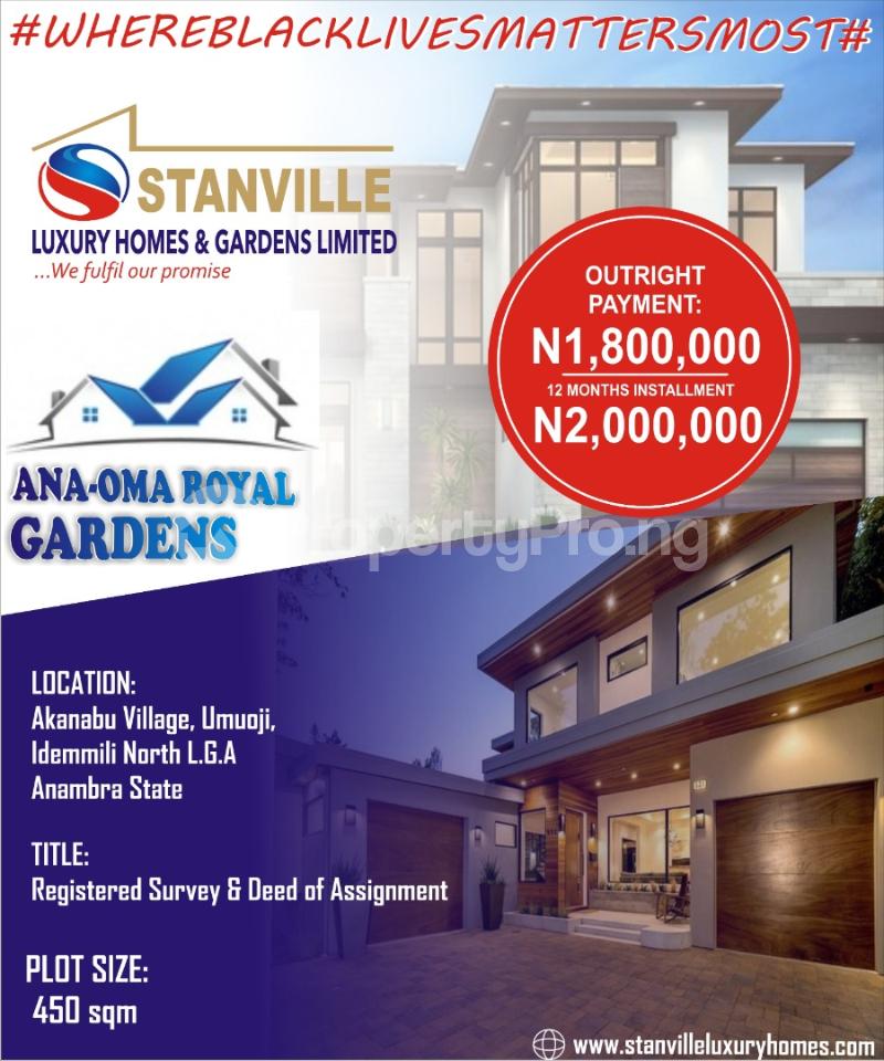Land for sale Anaoma Royal Gardens Estate Umuoji Idemili Anambra Idemili North Anambra