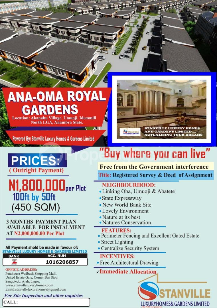 Land for sale Ana Oma Royal Gardens Akanabu Village Umuoji Idemili North Anambra - 3