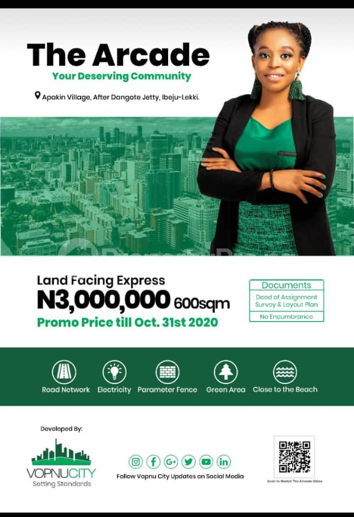 Land for sale The Arcade Akpakin Town After Dangote Jetty Ibeju Lekki Free Trade Zone Ibeju-Lekki Lagos - 0