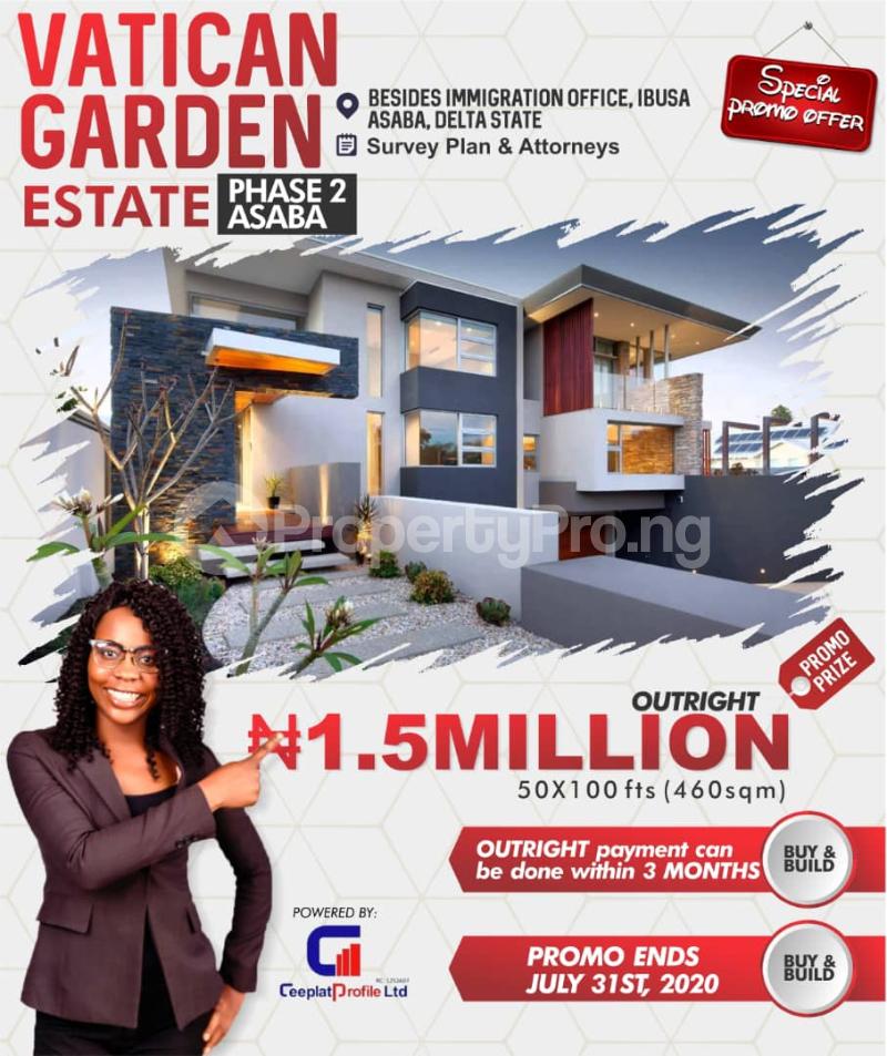 Land for sale Beside Immigration Office Ibusa Asaba,delta State Asaba Delta
