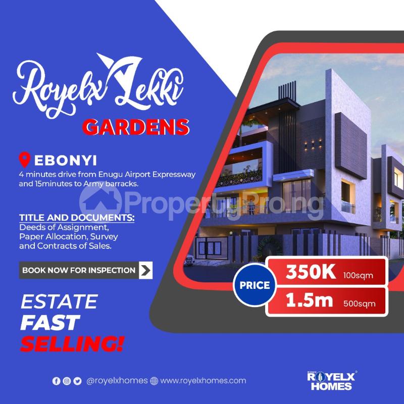 Land for sale Royelx Lekki Gardens 4minutes Drive From Enugu Airport Expressway And 15minutes To Army Barracks Ebonyi Ebonyi Ebonyi - 0