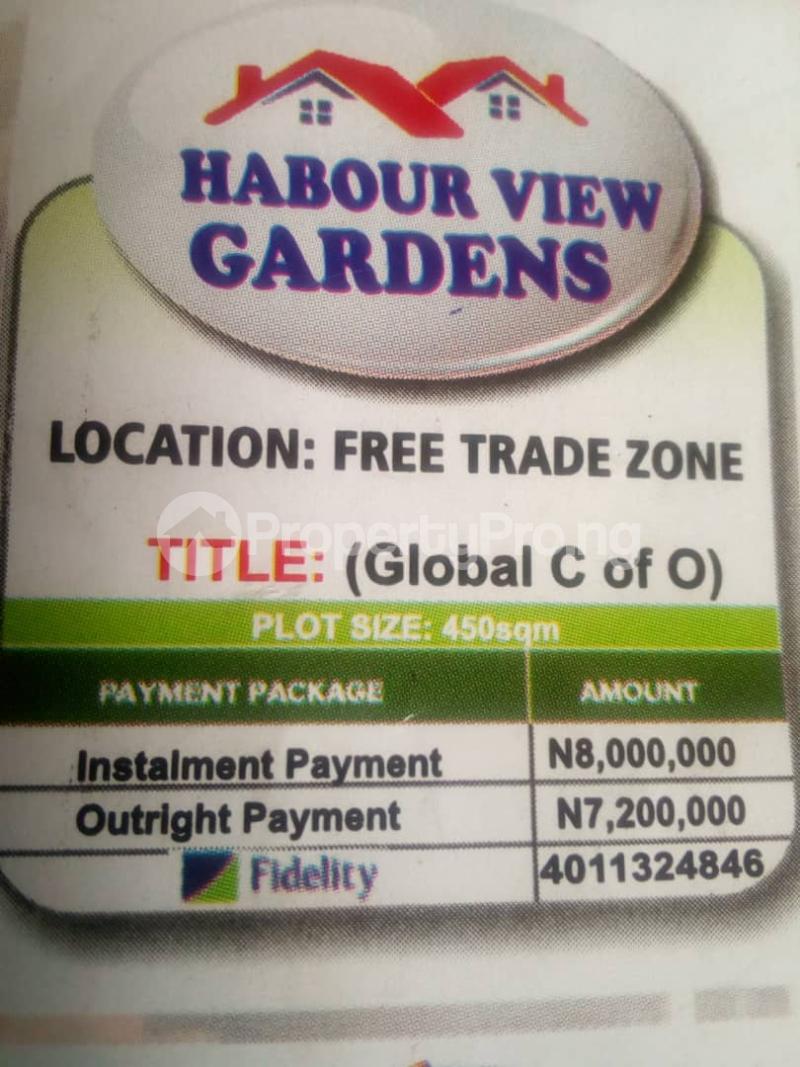 Land for sale Free Trade Zone Free Trade Zone Ibeju-Lekki Lagos