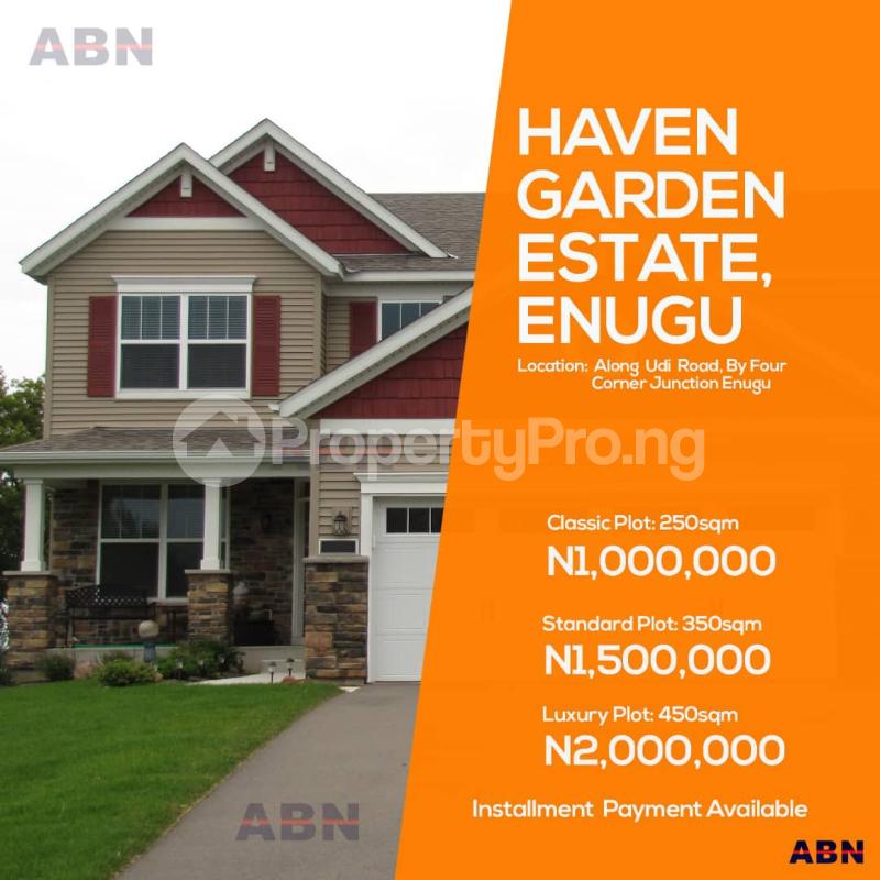 Land for sale Haven Garden Estate Along Udi Road By Four Corner Junction Eungu Enugu Enugu