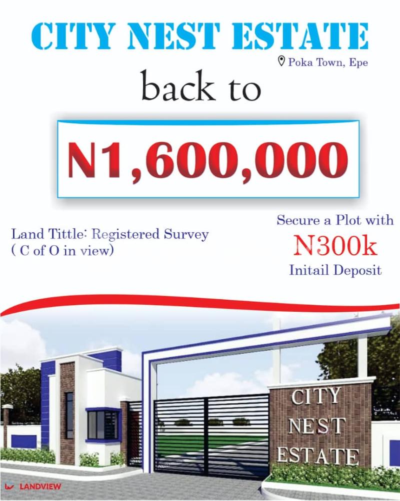 Land for sale City Nest Estate Epe Road Epe Lagos