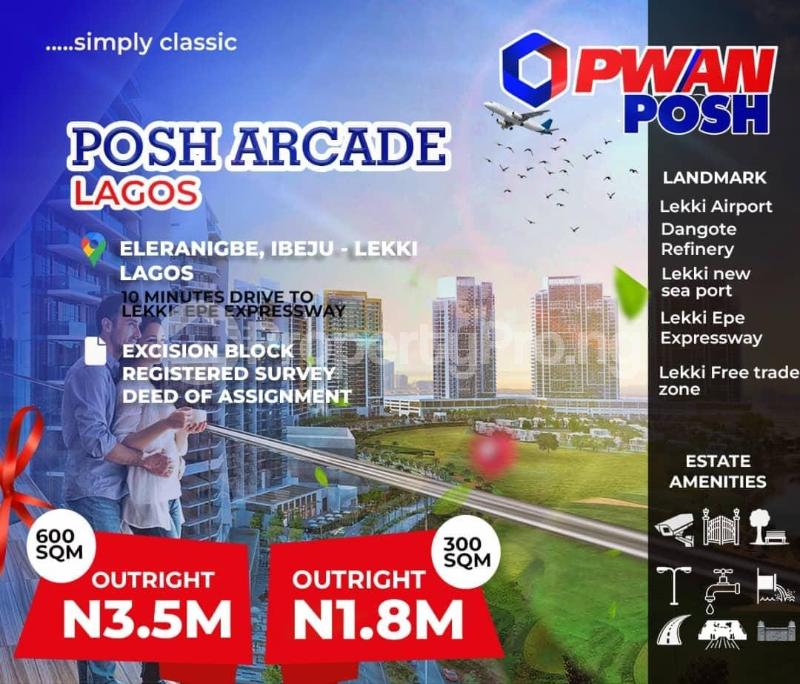 Land for sale Eleranigbe Ibeju-Lekki Lagos