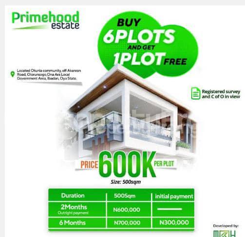 Land for sale Otunla Community Off Akanran Road Olorunsogo Ona Ara Local Government Ibadan Oyo