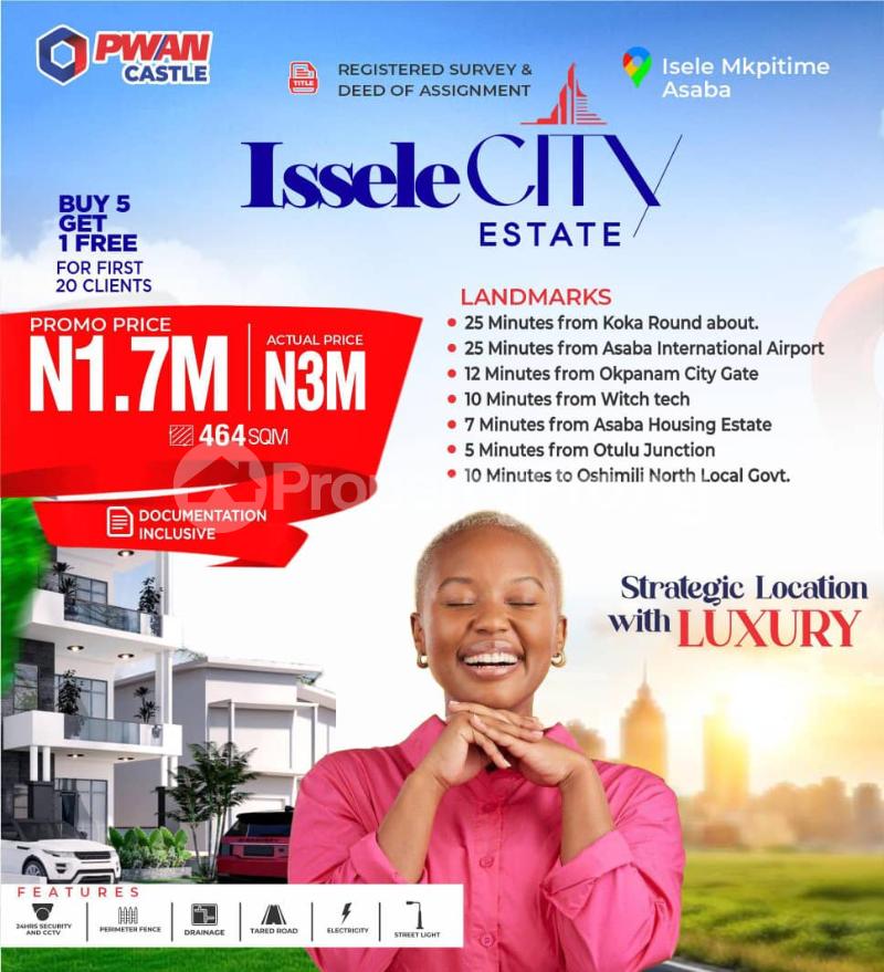 Land for sale Isele Mkpitime Asaba Delta - 0