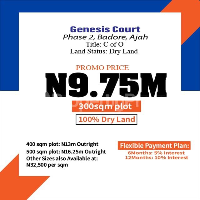 Land for sale Badore Ajah Lagos