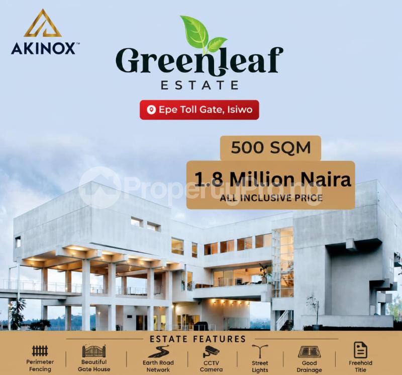 Land for sale Green Leaf Estate Located In Isiwo Town Immediately After Epe Tollgate Ijebu Ode Ogun