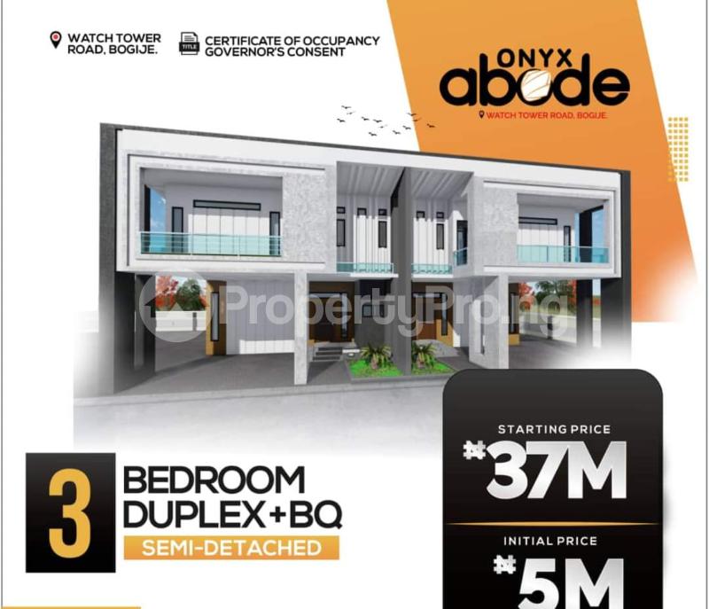 3 bedroom House for sale Onyx Abode Estate Watchtower Road Bogije Sangotedo Lagos
