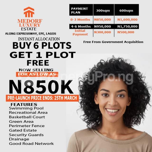 Land for sale Epe T Junction Epe Road Epe Lagos - 1