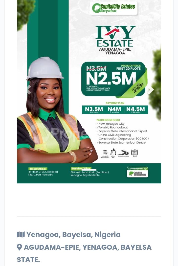 Land for sale Yenegoa Bayelsa