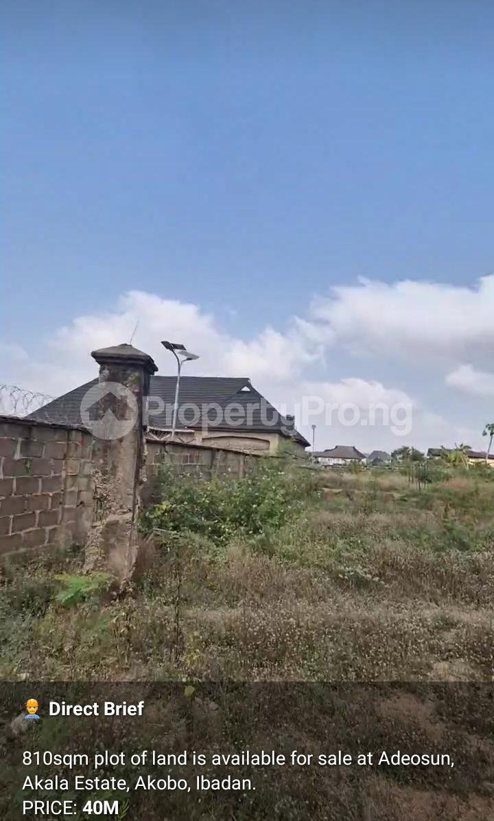 Land for sale Adeosun Akala Way Akobo Ibadan Oyo - 1