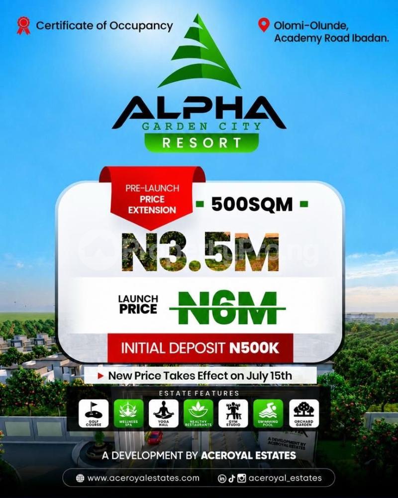 Land for sale Olunde | Ace Royal Olomi Ibadan Oyo