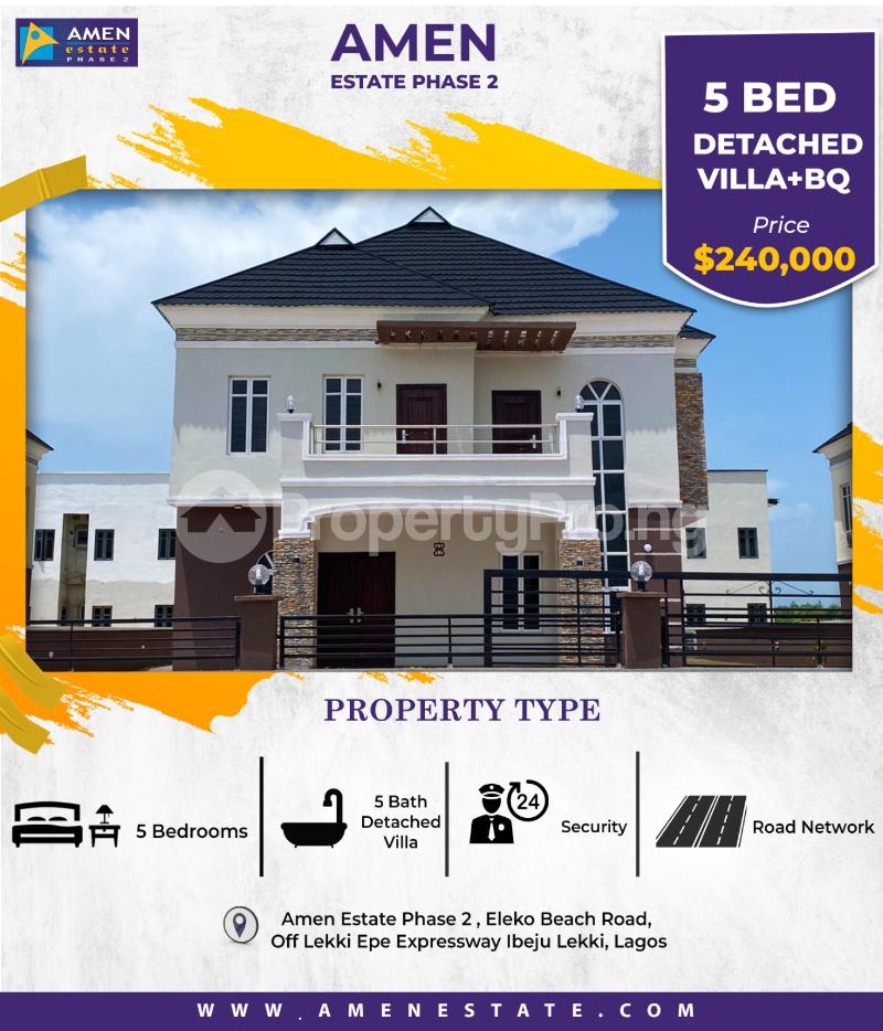 5 bedroom Flat / Apartment for sale Eleko Ibeju-Lekki Lagos