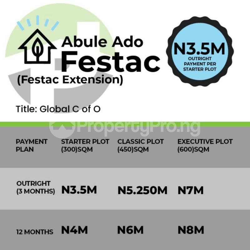 Land for sale Abulado Festac Extension Amuwo Odofin Lagos