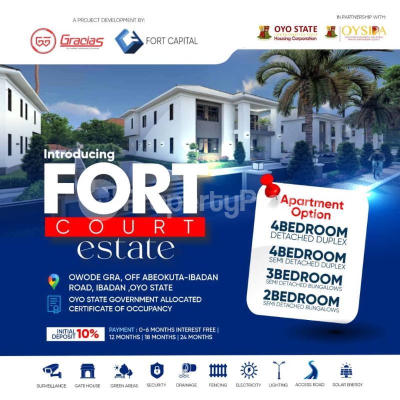 2 bedroom House for sale Fort Court Estate, Apata Ibadan Oyo