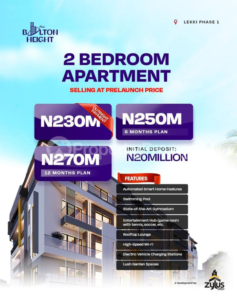 2 bedroom Flat / Apartment for sale The Nest Lekki Foreshore / Bolton Heights Estate Lekki Phase 1 Lekki Lagos