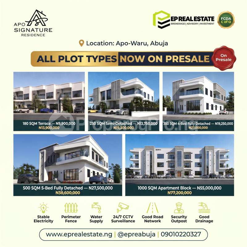 Land for sale Apo Waru Apo Abuja