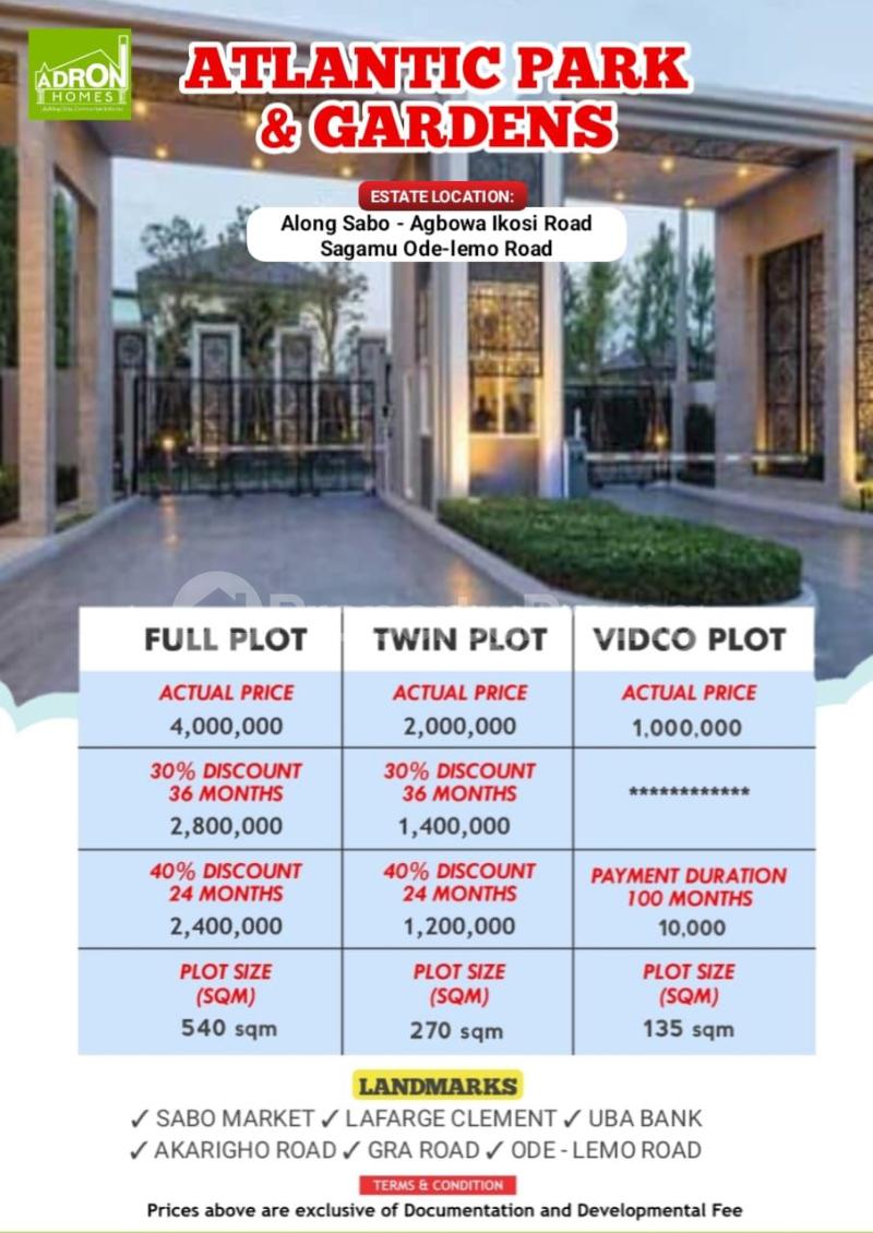 Land for sale Along Sabo Agbowa Ikosi Road Ode Lemo Sagamu Ogun