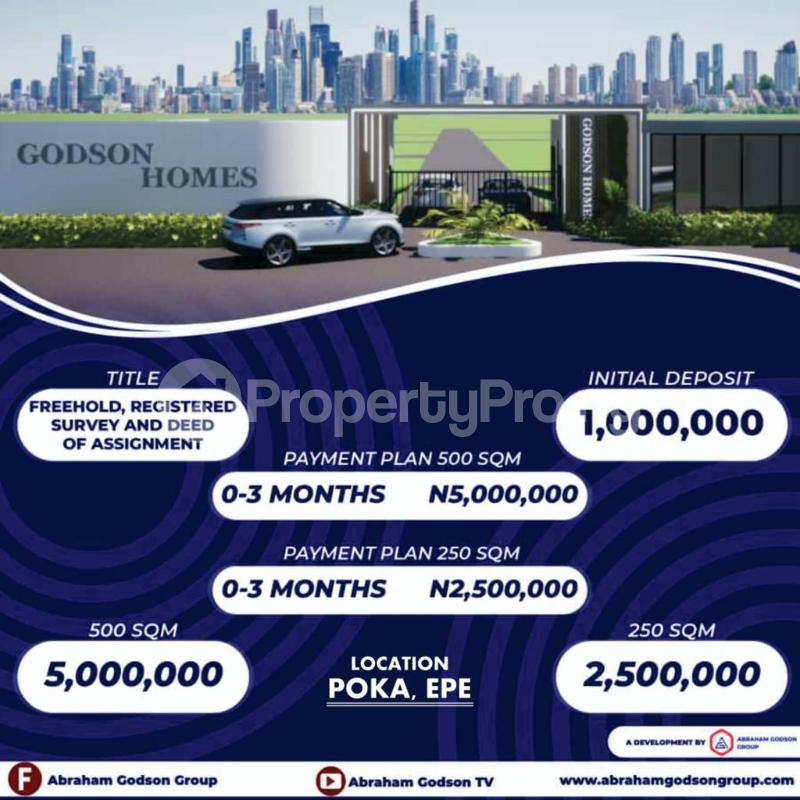 Land for sale Odo Noforija, Epe, Epe Lagos - 0