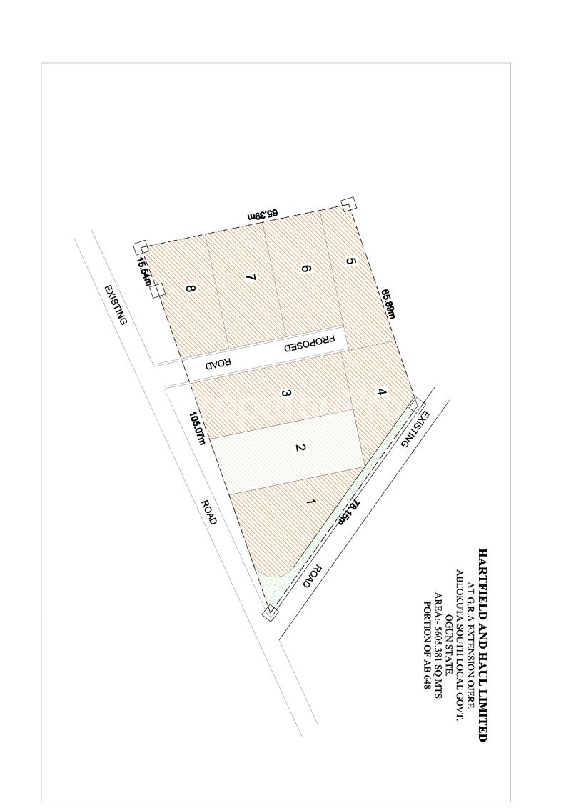 Land for sale G.r.a Extension, Ojere, Abeokuta South Lg. Abeokuta Ogun