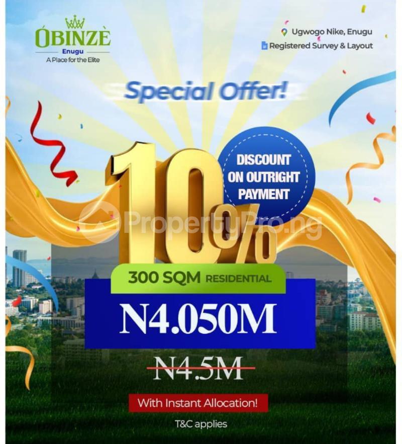 Land for sale Ugwogo Nike/ Obinze Enugu Estate Enugu Enugu