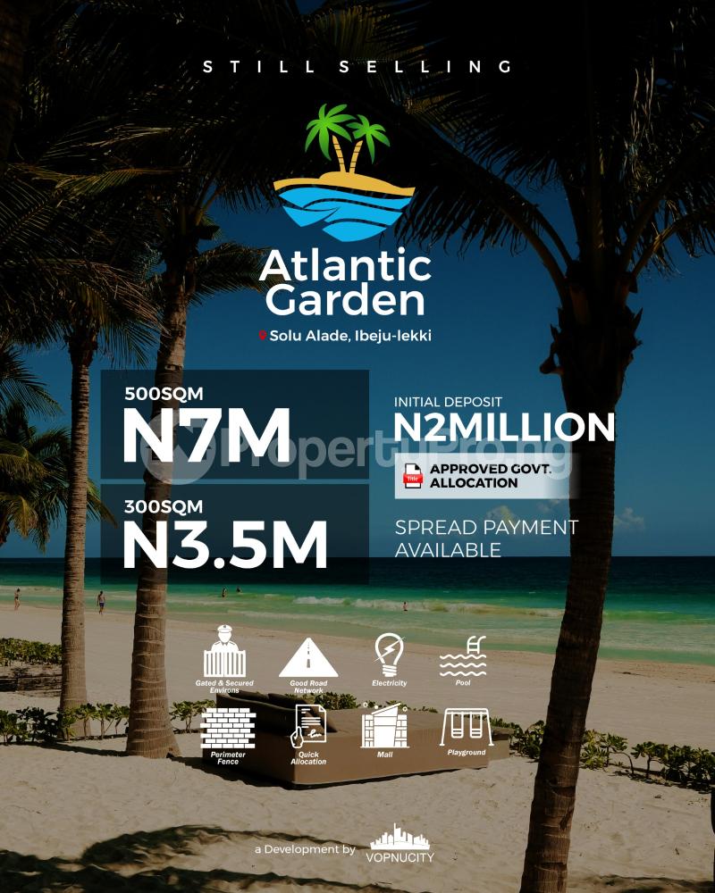 Land for sale Solu Alade/ Vopnu Atlantic Garden Estate/ Ltz Free Trade Zone Ibeju-Lekki Lagos