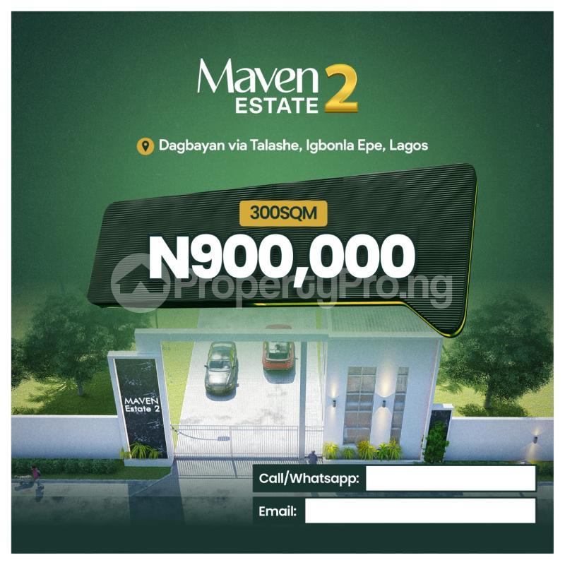 Land for sale Maven Estate 2/ Lagos State Model College, Igbonla Epe Lagos