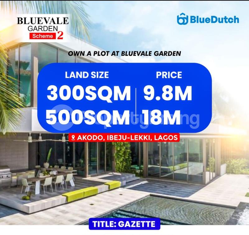 Land for sale Akodo/ Bluevale Estate/ Akodo General Hospital Ibeju-Lekki Lagos